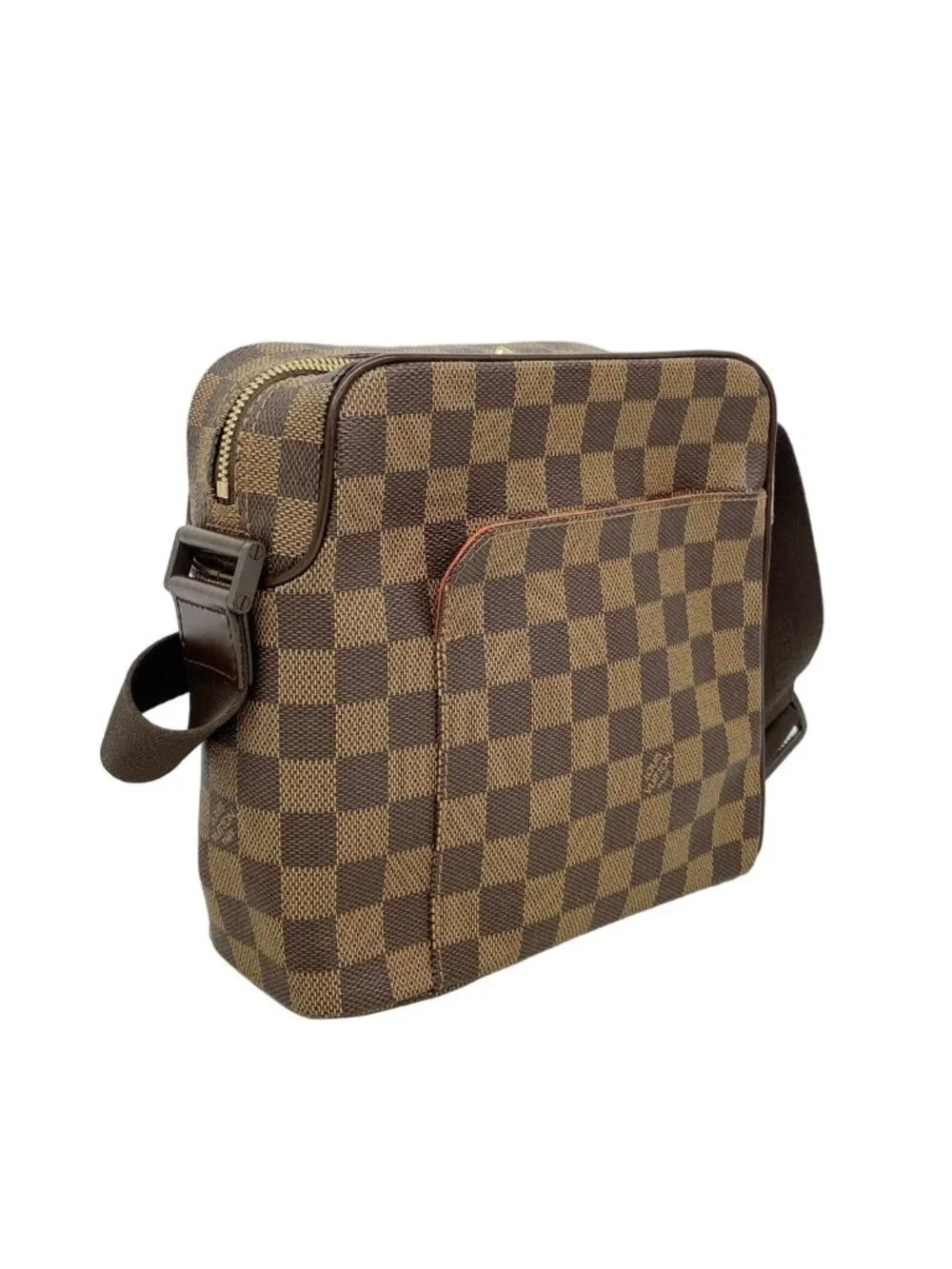 Louis Vuitton Shoulder Bag Damier Olaf PM Ebene